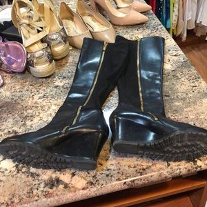 Michael Kors wedge boots